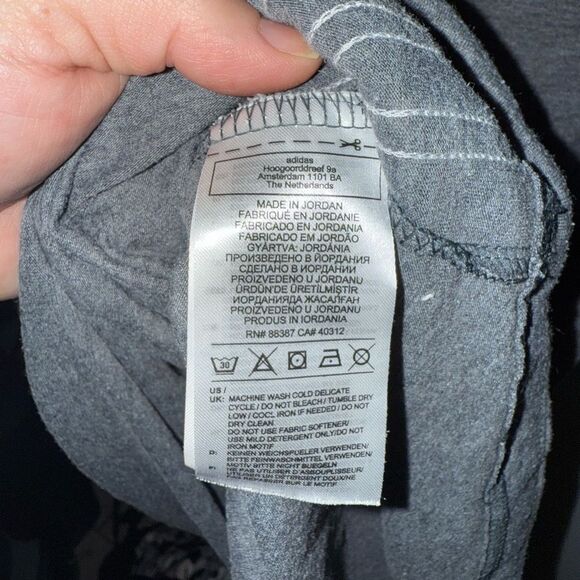 Adidas Classic Stripe Women's Sleeveless Tabk Top Size Medium Grey/White - Picture 6 of 7